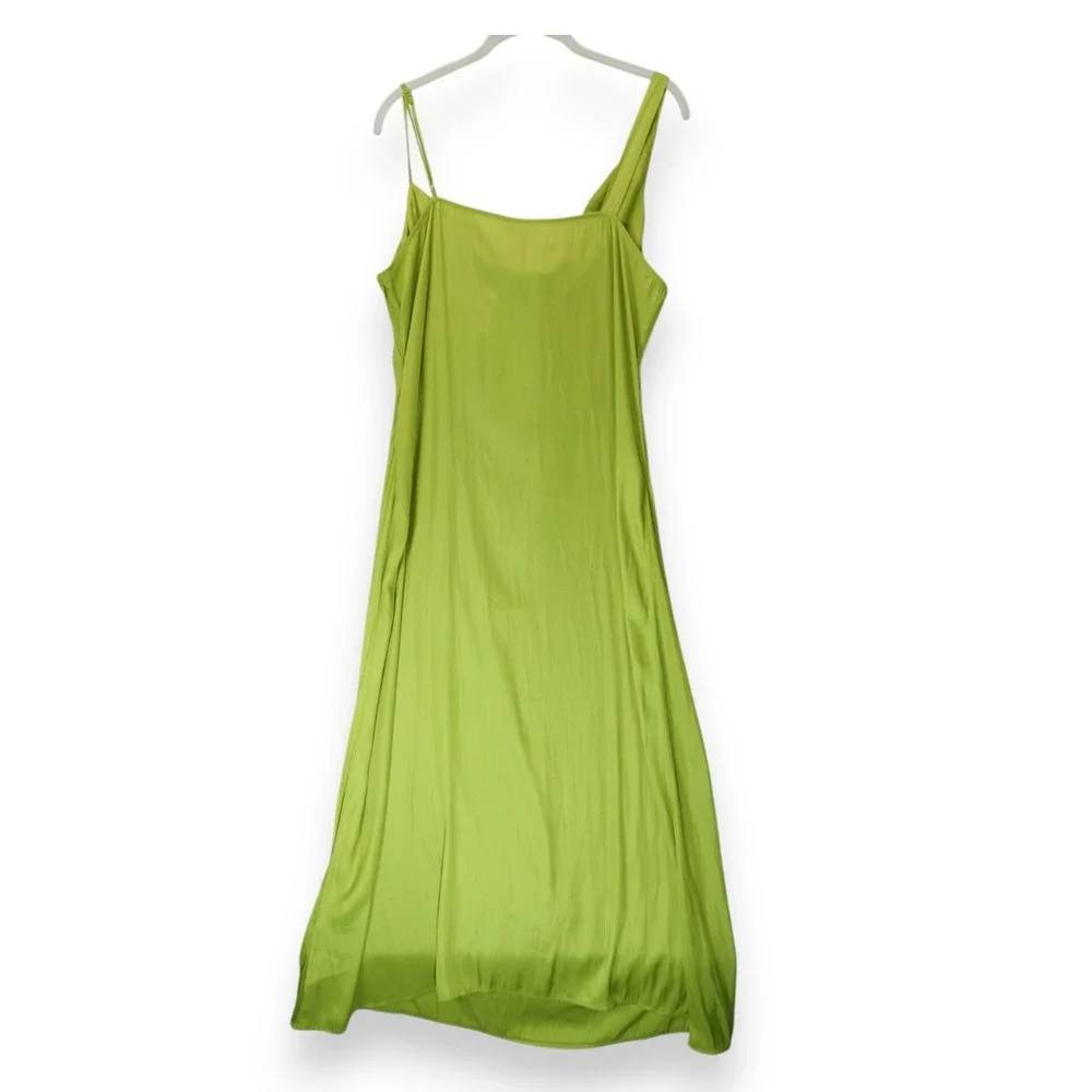 NWT Worthington Sleeveless Maxi Dress Green Women's XL Side Zip MSRP $100‎